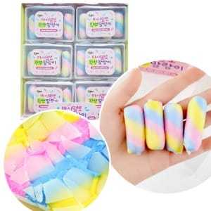 ลูกบอลบีบคลายเครียดเคลือบแว็กซ์ เจลนุ่ม สีพาสเทลรุ้ง ของเล่นเสริมพัฒนาการทางประสาทสัมผัส - Product Image 1