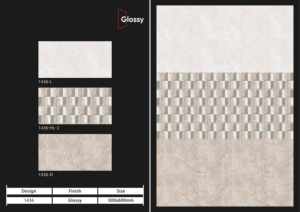 Carreaux muraux en céramique 300x600mm pour salle de bain et cuisine, finition brillante, mate, effet sucre, design intérieur luxueux. - Product Image 5