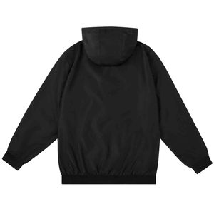 Veste coupe-vent légère imperméable respirante pour homme avec col montant et capuche, logo personnalisé - Product Image 2