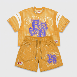 Women Premium 180 GSM Polyester <b>Mesh</b> Jersey And Shorts <b>Set</b> Breathable Orange Cream Panel Design Custom Print Logo Women's <b>Sets</b> - Product Image 6