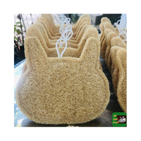 Luffa os jouets pour animaux de compagnie molaire dents nettoyage résistance à la morsure formation chien chat jouet pantoufle en forme de luffa jouets à mâcher prix pas cher