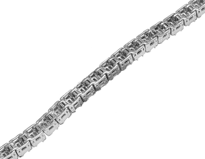 สร้อยข้อมือสุดหรูสำหรับผู้ชายและผู้หญิงสร้อยข้อมือเพชร925สีเงินลายเพชรตามสั่งเหมาะสำหรับเป็นของขวัญ - Product Image 6