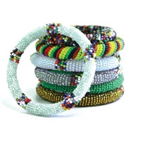 Bracelet jonc classique fait main en perles de verre pour femmes et jeunes filles – Idéal pour le quotidien et les mariages