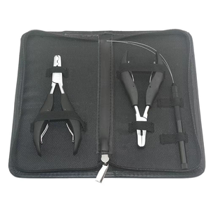 Kit de Herramientas para Extensiones de Cabello Humano, Juego de Alicates para Abalorios Todo en Uno de Primera Calidad, Acero Inoxidable, Kit Completo para Extensiones de Cabello - Product Image 4