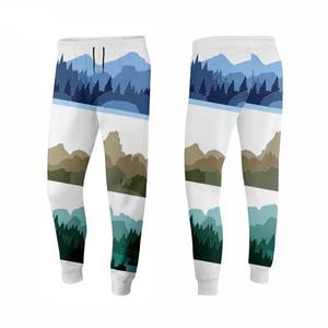 Vente en gros de pantalons longs décontractés pour hommes, jambe droite, décoration en dentelle, taille plus élastique, style tendance léger - Product Image 4