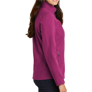 Manteau à capuche chaud fabriqué en usine veste souple pour femmes vestes Softshell léger randonnée course fermeture éclair vestes Softshell - Product Image 3