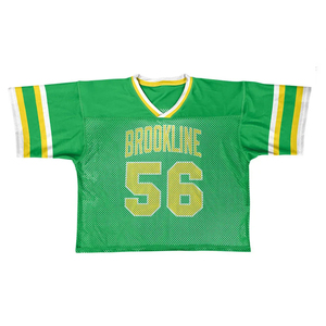เสื้อลาครอสอเมริกันสีขาวสีเขียวตาข่ายคอวีแขนสั้น 22 ระบายอากาศได้ดีสำหรับผู้ใหญ่ทรงปกติ - Product Image 5