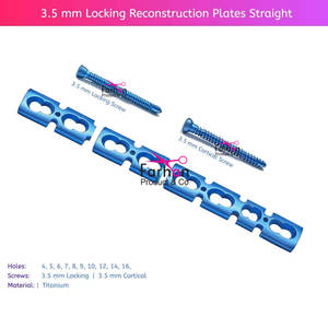 ล็อคแผ่นสร้างใหม่3.5มม. (5-10H) & LCP สกรูไทเทเนียม G 5 (ชุด58ชิ้น) - Product Image 3