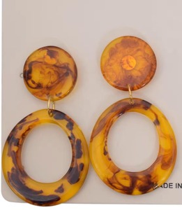 Juego de Pendientes de Moda para Mujer, Elegantes para Fiestas y Uso Casual, Joyería de Moda, Pendientes de Resina, Molde para Pendientes de Resina - Product Image 2