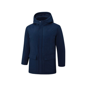Veste légère et respirante en toile à capuche avec fermeture éclair, rembourrage confortable, idéale pour les journées froides, usage quotidien et streetwear. - Product Image 4