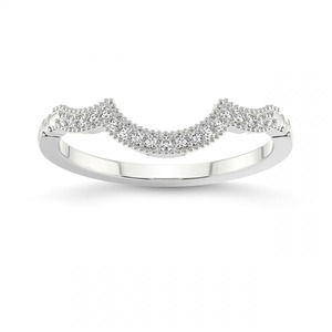 แหวนเพชร Whisper Unique Diamond Band เพชรเลี้ยงในห้องปฏิบัติการ 0.10 กะรัต น้ำหนักรวม 14K ทองคำแท้ สี FG ความสะอาดระดับ VS ประดับเพชร 19 เม็ด เครื่องประดับทำมือ - Product Image 1