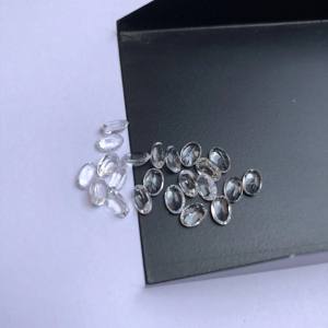 Piedras preciosas semipreciosas calibradas sueltas de corte ovalado de topacio blanco Natural de 3mm, 4mm, 5mm, el mejor fabricante de fábrica al por mayor en línea DIY - Product Image 1