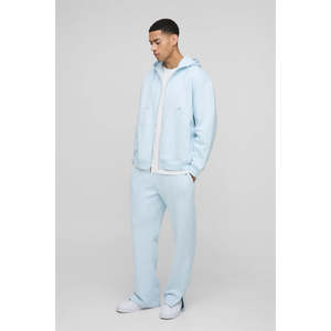 ชุดเซ็ตเสื้อฮู้ดดี้และกางเกงขายาวทรงกว้าง 2 ชิ้น ผ้าหนานุ่ม สำหรับผู้ชาย แบบสั่งทำพิเศษ ทรงโอเวอร์ไซส์ ผู้ผลิตเสื้อฮู้ดดี้ ชุดวอร์มผู้ชาย - Product Image 4