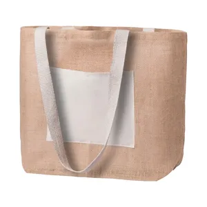 Bolsa de Playa de Mimbre Sostenible Argent en Yute para Comercialización Ecológica - Product Image 1