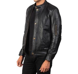 เสื้อแจ็กเก็ตหนังผู้ชายกันลมน้ำหนักเบาออกแบบได้ตามต้องการสไตล์ใหม่ - Product Image 3