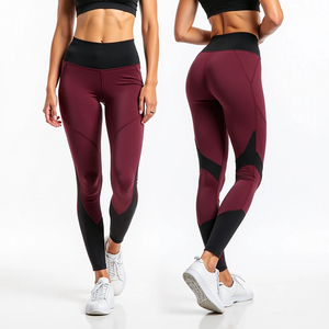 Leggings Dry Fit avec Compression Style Femmes Pantalon d'entraînement taille haute pour la course à pied Ladies Fitness Stretch Fit Gym Wear Daily - Product Image 5