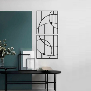 Arte de pared de Metal, decoración de Metal, Rectangular, de latón Ak - Product Image 5