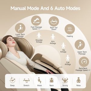 Fauteuil de massage complet zéro gravité de luxe OEM avec fonction musicale 90W 50-60Hz Modèle MRT-30 110-240V - Product Image 3