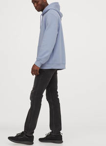 Venta al por mayor 100% algodón orgánico hombres sudadera logotipo personalizado Unisex sudaderas con capucha de gran tamaño liso de lana para el invierno - Product Image 4