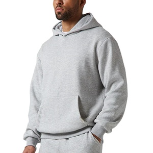 New Fleece Hooded <b>Tracksuit</b> Oversized Mens Sweatsuit Lightweight Four-Way Stretch Breathable <b>Plain</b> Customized Cotton Men - Product Image 2