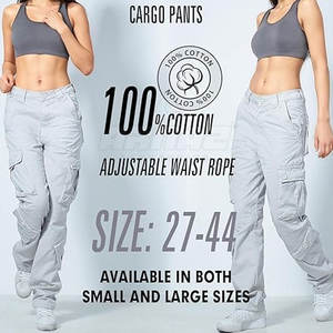 กางเกงคาร์โก้ผ้ายืดอเนกประสงค์มีกระเป๋าเก็บของพิเศษกางเกงคาร์โก้ใส่สบายใช้ได้ทุกวัน - Product Image 5