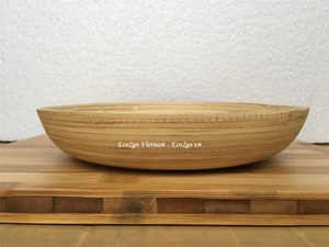 Bol et assiette en bambou organique, artisanat et couture fait à la main avec couleur personnalisée, taille et Logo fabriqué par le Vietnam ec2go - Product Image 2