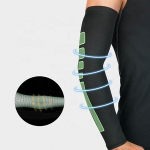 Conjuntos de mangas de brazo deportivas de refrigeración con protección UV sin costuras con logotipo personalizado para deportes al aire libre unisex con color y tamaño personalizados - Product Image 5