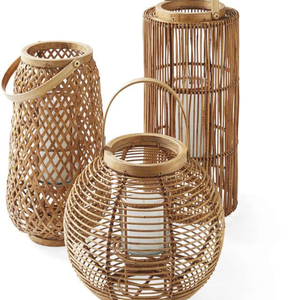 Faroles de Bambú Artesanales para Iluminación Decorativa y Diseño de Interiores - Product Image 4