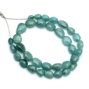 Grandidierite lisse pépites perles 7x9mm-15x19mm naturel Grandidierite pierres précieuses fantaisie ovale dégringolé perles pour bijoux - Product Image 2