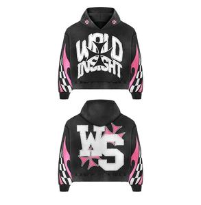 Sudaderas con capucha lavadas con ácido para hombres de alta calidad personalizadas con diseños creativos de personalización Ropa atractiva de ajuste relajado - Product Image 2