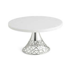 Soporte de pastel de madera y acero inoxidable de tendencia hecho a mano, soporte de exhibición de pastel de mármol de precio superior para fiestas de cumpleaños y restaurantes - Product Image 1