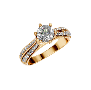 Classique 925 Sterling Silver Diamond Solitaire Bague de fiançailles Original VVS Diamond OEM ODM Fabricant Fine Jewelry Parties - Product Image 4