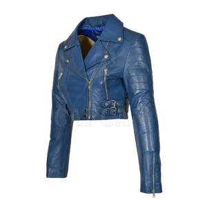 Vestes en cuir à manches longues pour femmes, personnalisables, 100% polyester, régulières, avec rembourrage en coton, toile respirante pour un usage quotidien - Product Image 3