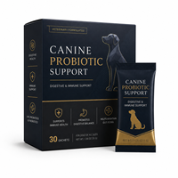 Probiotiques en poudre pour chiens, formule vétérinaire, enzymes digestives, prébiotiques FOS, marque privée OEM, 30 sachets