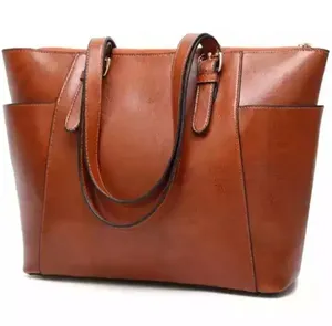 Vente en gros de sac à main en cuir véritable pour dames nouveau style sac fourre-tout sacs à bandoulière pour femmes