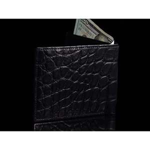 Portefeuille alligator noir mat - Product Image 3