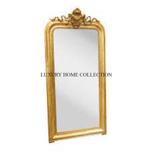 Unique Vintage-inspired Tall Metal Floor <strong>Mirror</strong> with <strong>Ornate</strong> <strong>Frame</strong> Designed to Enhance Your Room Antique Ambiance