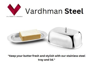 จานเนยสแตนเลสพร้อมฝาปิดถาดเก็บเนยพร้อมฝาปิดโลโก้กำหนดเอง - Product Image 2
