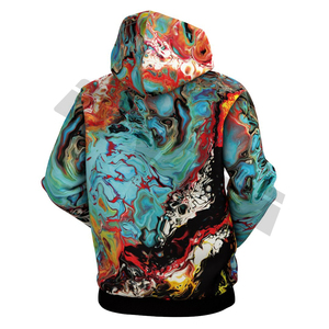 OEM Custom Logo Printed Men's Sublimation Zipper-Up Fleece <b>Waterproof</b> <b>Hoodies</b> High Quality Blank for Winter Solid Pattern - Product Image 3