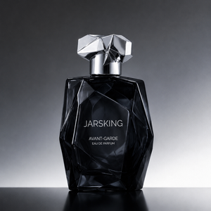 Flacon <span class=keywords><strong>de</strong></span> <span class=keywords><strong>parfum</strong></span> géométrique avant-gardiste 100 ml en verre obsidien noir taillé diamant pour marque <span class=keywords><strong>de</strong></span> luxe <span class=keywords><strong>de</strong></span> niche - Product Image 1