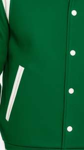 Chaquetas de Béisbol Personalizadas al por Mayor de Buena Calidad, Chaqueta Varsity de Lana para Invierno con Logotipo Frontal, Ecológica y Transpirable para Hombre - Product Image 5