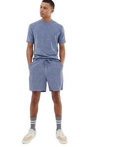 Conjuntos de pantalones cortos de verano para hombre, chándal personalizado de franela de algodón para hombre, pantalones cortos para correr de secado rápido, camiseta, trajes cortos de 2 piezas - Product Image 5