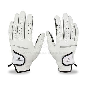 Venta al por mayor de guantes de golf de cuero suave Premium con logotipo personalizado equipo de entrenamiento transpirable para deportes de alta calidad - Product Image 1