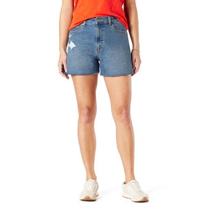 Shorts en jean pour femmes, fournisseur du Bangladesh, 2026, design personnalisé, lavés, grande taille, coupe régulière, décontractés, respirants - Product Image 3