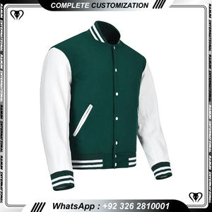 Veste universitaire de coupe confortable avec col montant pour hommes, logo brodé personnalisé, séchage rapide, vente en gros, meilleur prix pour l'hiver - Product Image 3