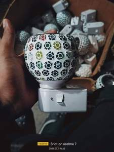 Style luxe décoration de la maison Style européen Unique fait à la main mosaïque bougie fond rond bol verre bougie pot thé lumière - Product Image 4