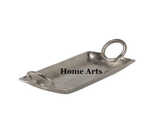 Plateau de service alimentaire en aluminium de qualité supérieure, forme rectangulaire, pour desserts, idéal pour les événements de mariage. - Product Image 5