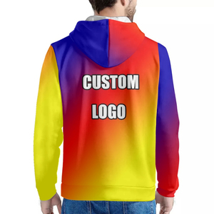 Sweat à capuche personnalisé brodé pour l'hiver, imperméable et écologique, épais, 100% coton, coupe normale, à capuche thermique par sublimation, décontracté pour hommes - Product Image 2