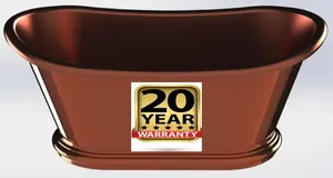 Bañera elegante para adultos de alta demanda Whirlpool de cobre de calidad de exportación para decoración de baño a precio competitivo - Product Image 6