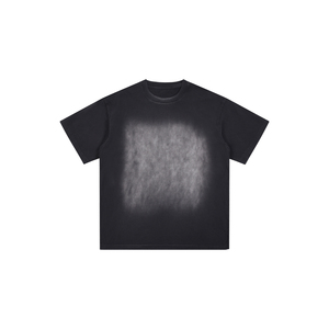 Camiseta de algodón lavado con parche cuadrado de mono - Product Image 1